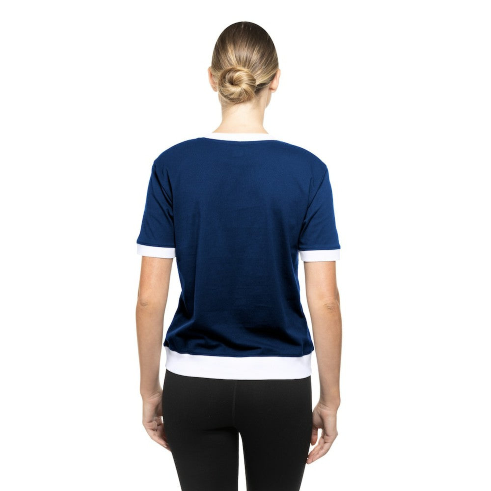 Seattle Kraken New Era Women's Game Day Rhinestuds T-Shirt Deep Sea Blue