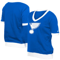 St. Louis Blues - New Era Women's Game Day Rhinestuds T-Shirt Blue