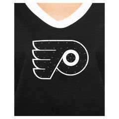 Philadelphia Flyers - New Era Women's Game Day Rhinestuds T-Shirt Black