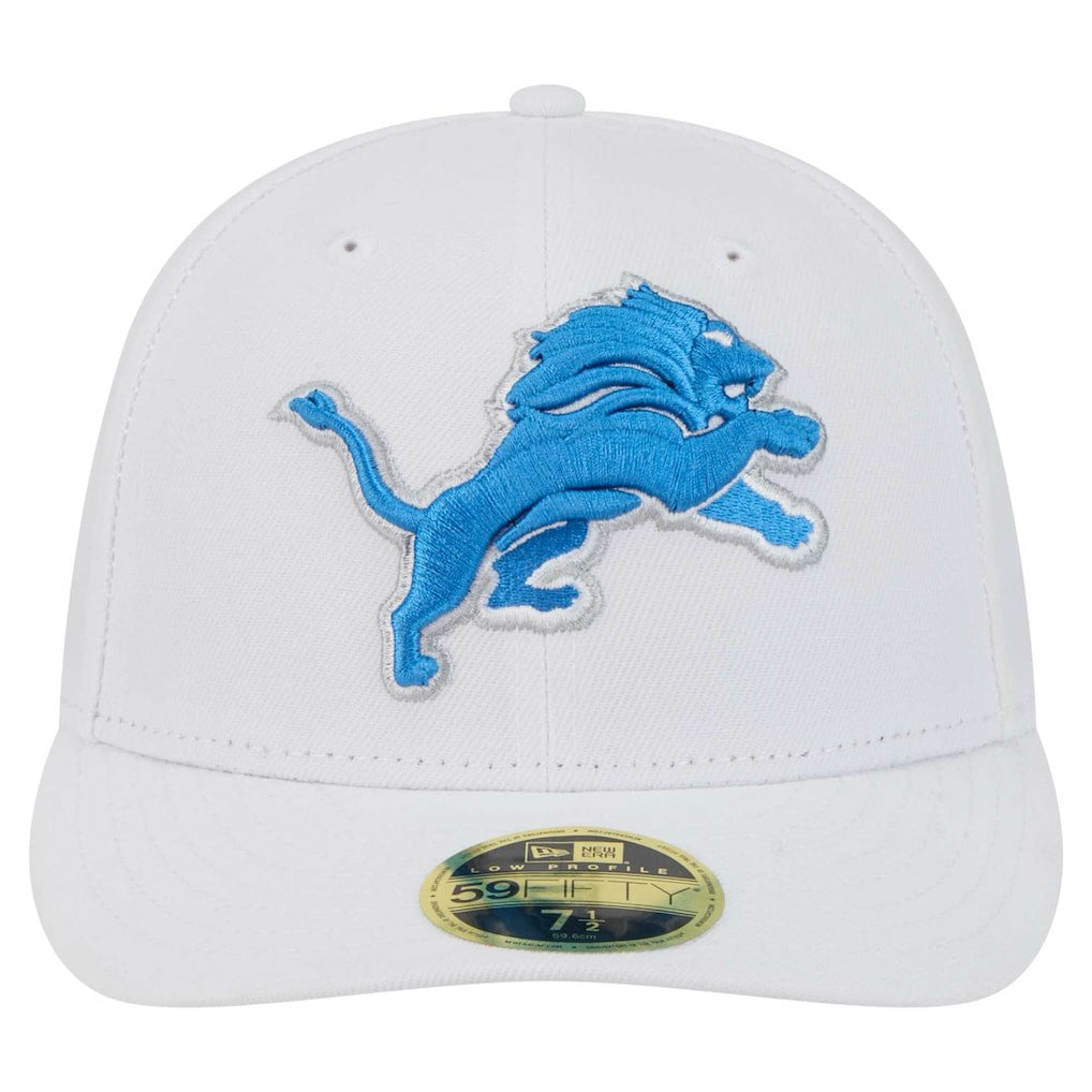 Detroit Lions New Era Omaha Low Profile 59FIFTY Fitted Hat White - NFL