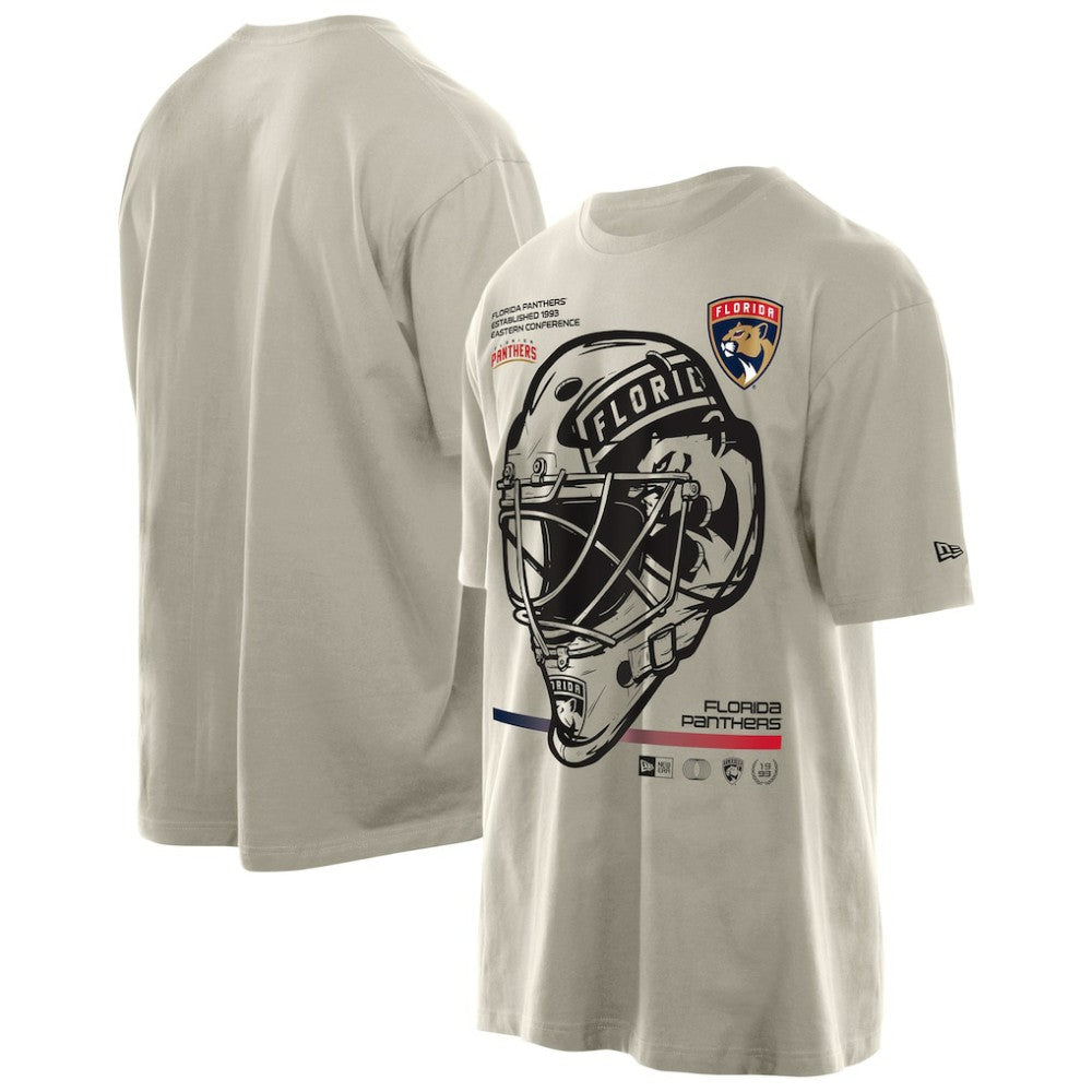 Florida Panthers - New Era Goalie Mask T-Shirt Cream
