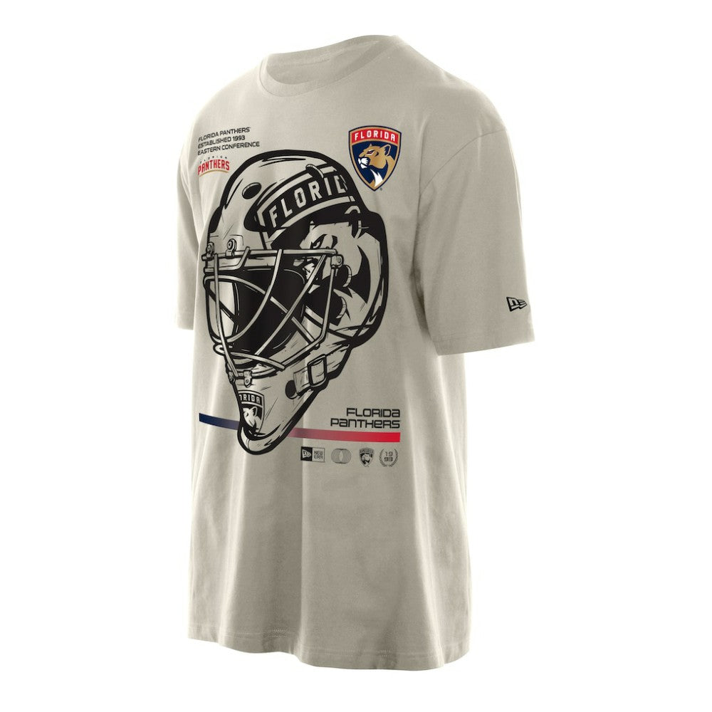 Florida Panthers - New Era Goalie Mask T-Shirt Cream