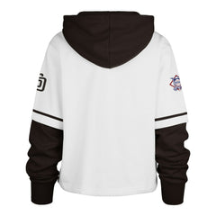 San Diego Padres '47 Women's Trifecta Shortstop Cropped Pullover Hoodie for sale