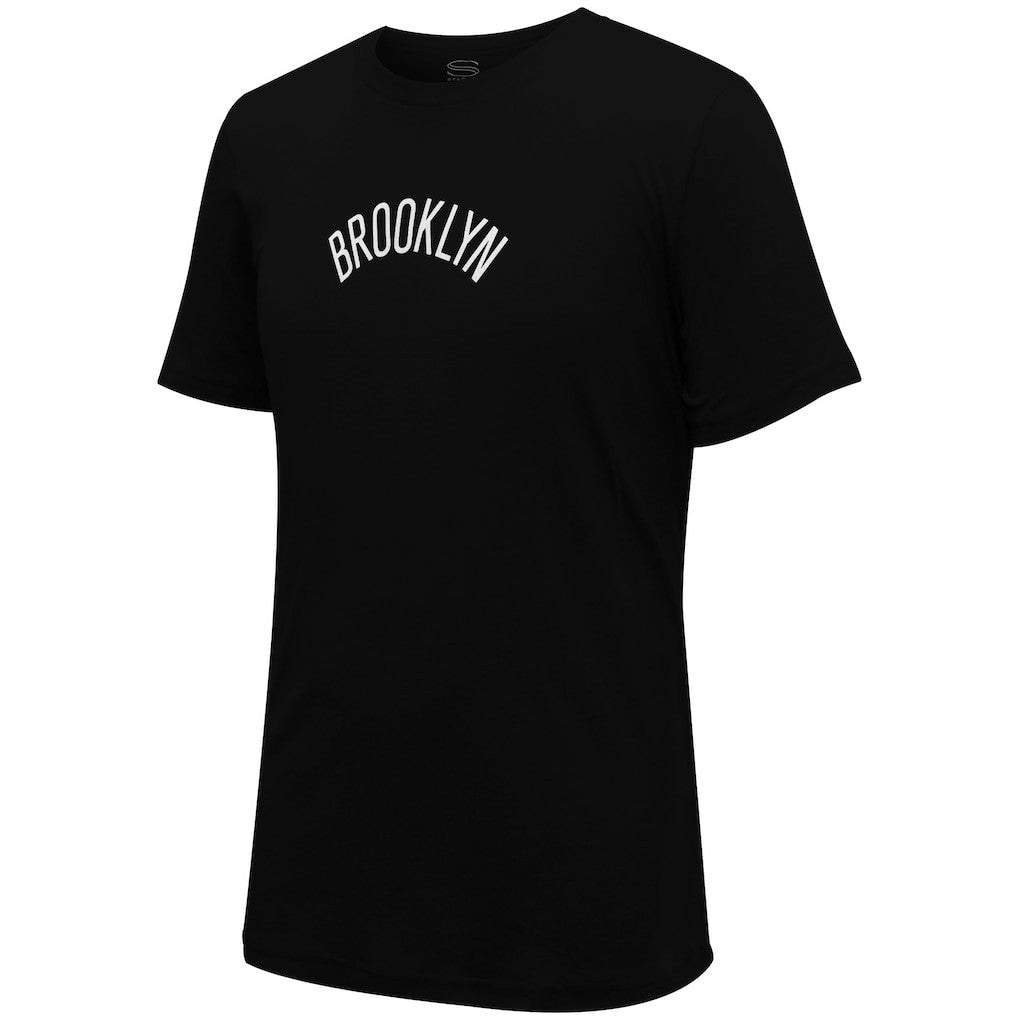 NBA - Brooklyn Nets Stadium Essentials Unisex Origins Script T-Shirt - Black