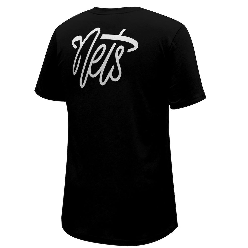 NBA - Brooklyn Nets Stadium Essentials Unisex Origins Script T-Shirt - Black