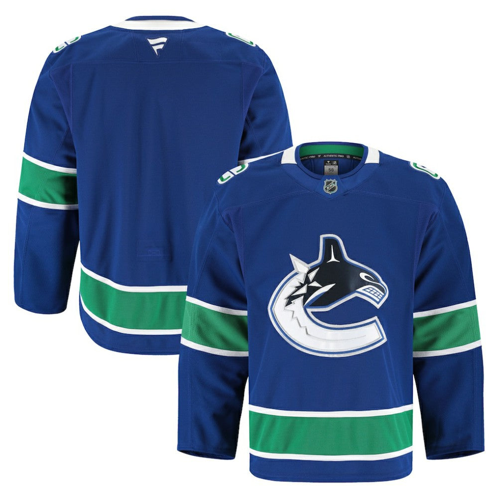 Vancouver Canucks Fanatics Home Authentic Pro Jersey - Blue | NHL Jerseys
