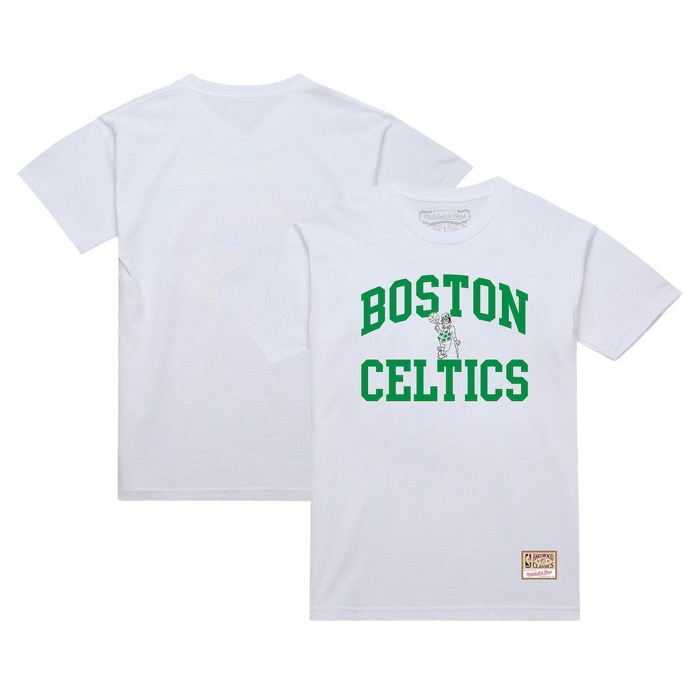 Mitchell & Ness - Boston Celtics Hardwood Classics Vintage Warm Up T-Shirt - White