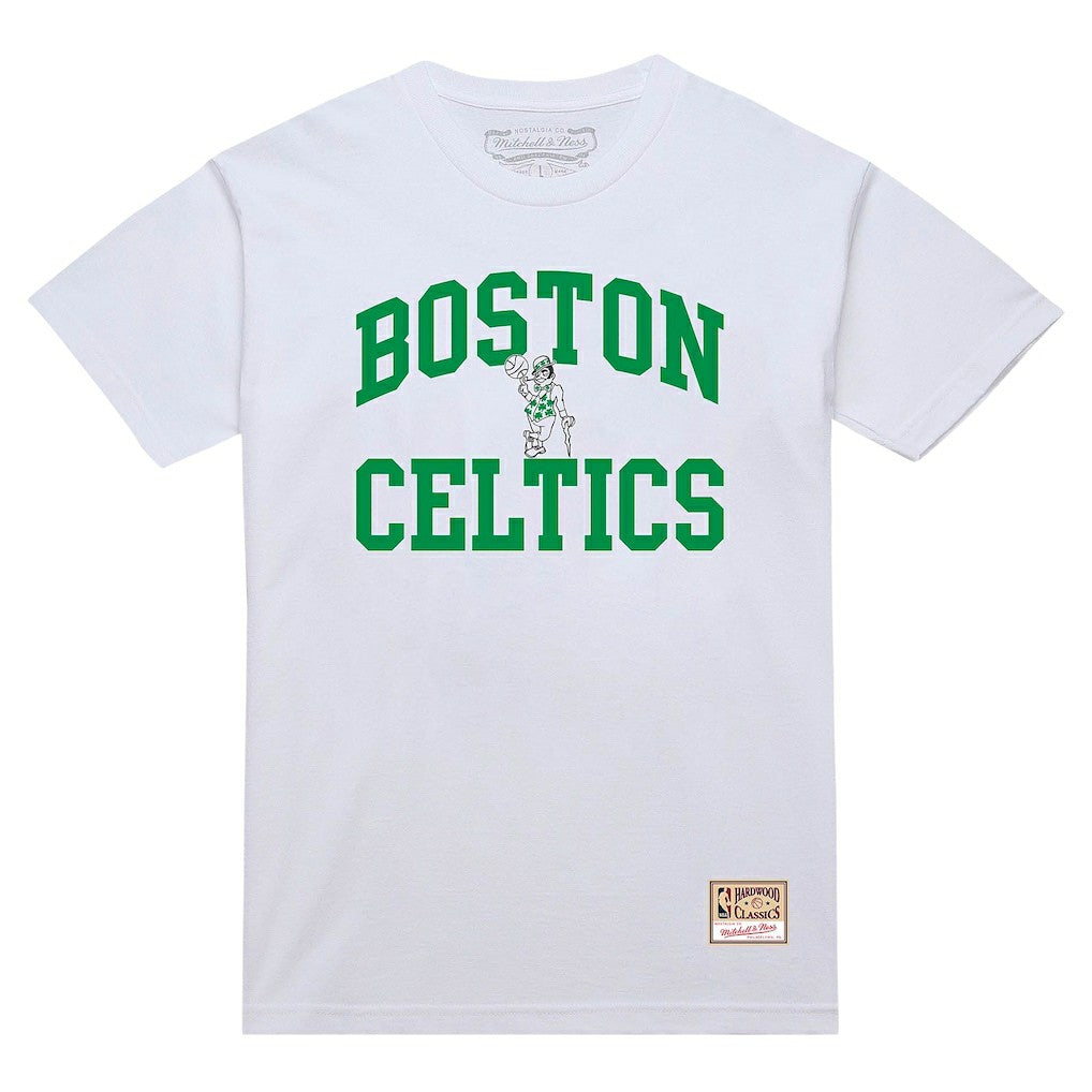 Mitchell & Ness - Boston Celtics Hardwood Classics Vintage Warm Up T-Shirt - White