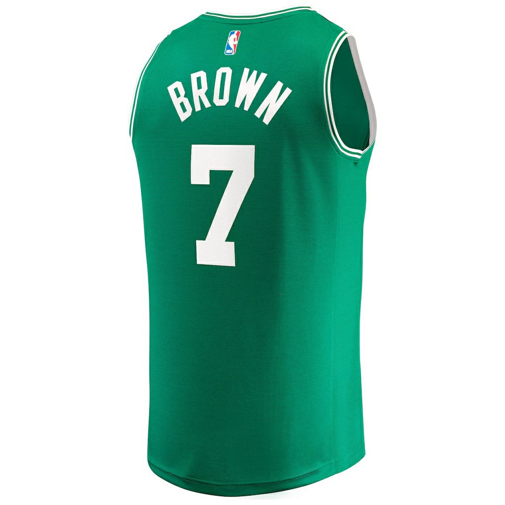 Fanatics - Jaylen Brown Boston Celtics 2024 NBA Finals Champions Fast Break Replica Player Jersey - Kelly Green - Icon Edition