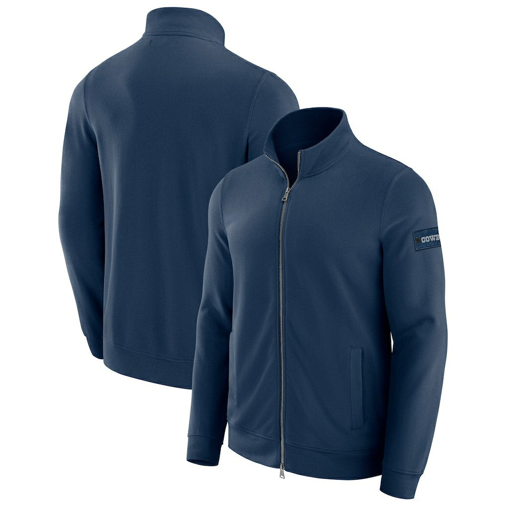 Dallas Cowboys J. Palmer QB1 Full-Zip Sweatshirt Navy - NFL