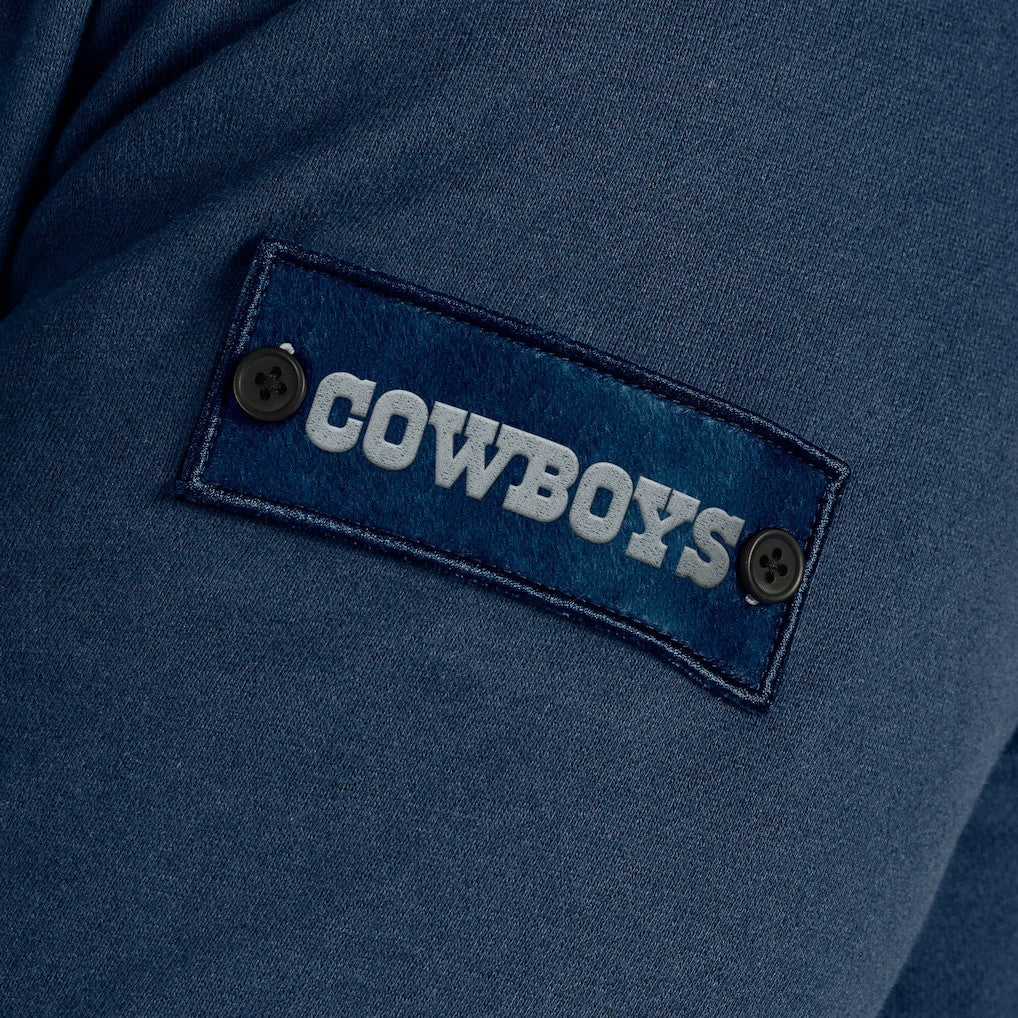 Dallas Cowboys J. Palmer QB1 Full-Zip Sweatshirt Navy - NFL