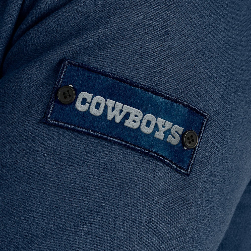 Dallas Cowboys J. Palmer QB1 Full-Zip Sweatshirt Navy - NFL