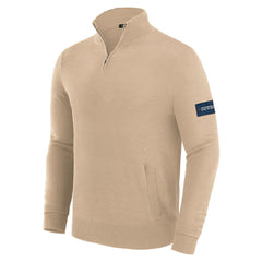 Dallas Cowboys J. Palmer Franchise Quarter-Zip Sweater Tan - NFL