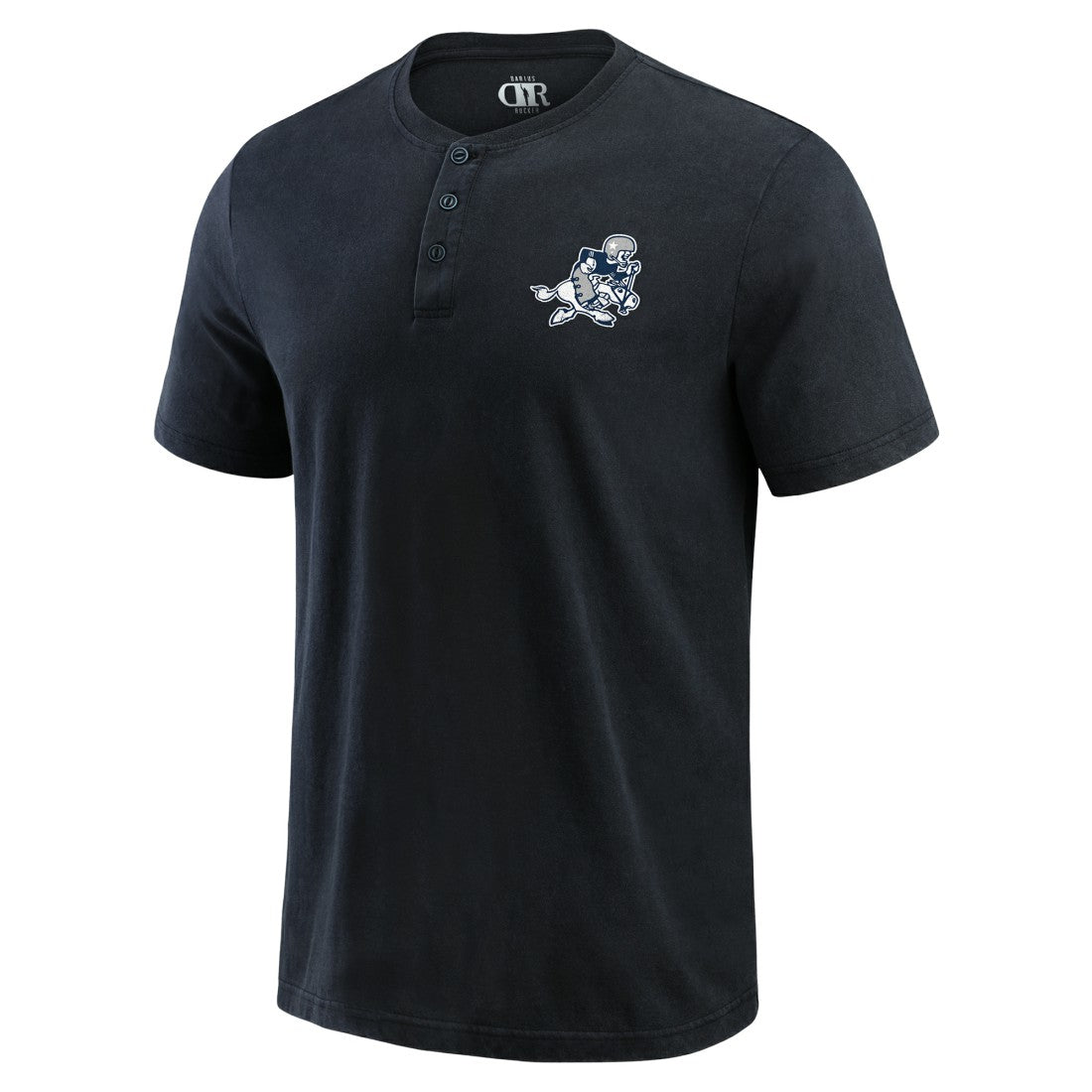 Dallas Cowboys Darius Rucker Collection Washed Henley T-Shirt Black - Fanatics