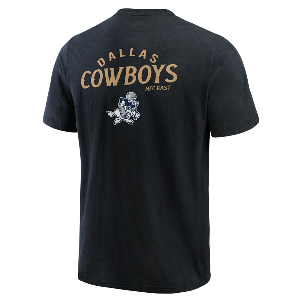 Dallas Cowboys Darius Rucker Collection Washed Henley T-Shirt Black - Fanatics