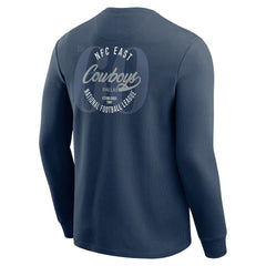 Dallas Cowboys Darius Rucker Collection Washed Waffle-Knit Long Sleeve T-Shirt Navy - Fanatics