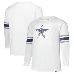 Dallas Cowboys '47 Big & Tall Premier Brex Long Sleeve T-Shirt White - 47 brand
