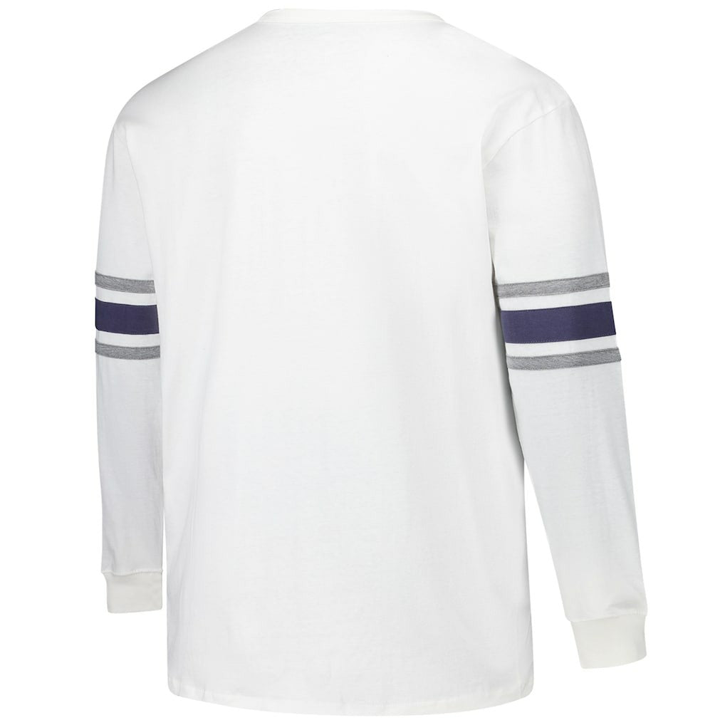 Dallas Cowboys '47 Big & Tall Premier Brex Long Sleeve T-Shirt White - 47 brand