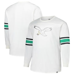Philadelphia Eagles '47 Big & Tall Premier Brex Long Sleeve T-Shirt White - 47 brand