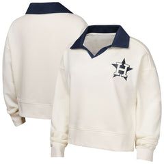 Houston Astros Girls Youth Ballpark Hit Collared V-Neck Pullover Sweatshirt Online