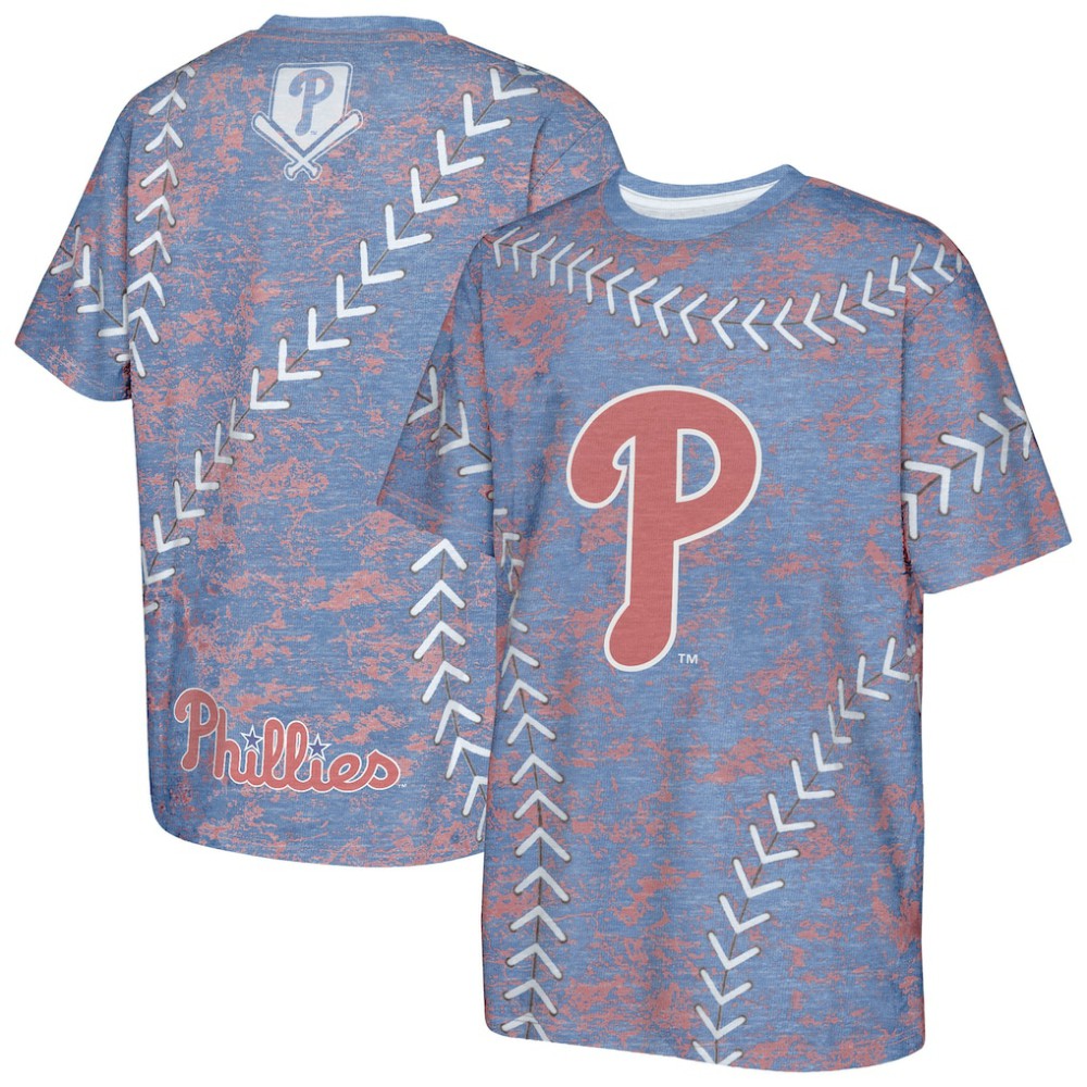 Philadelphia Phillies Youth Slide Score Bold T-Shirt Online
