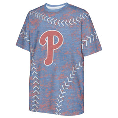 Philadelphia Phillies Youth Slide Score Bold T-Shirt Online
