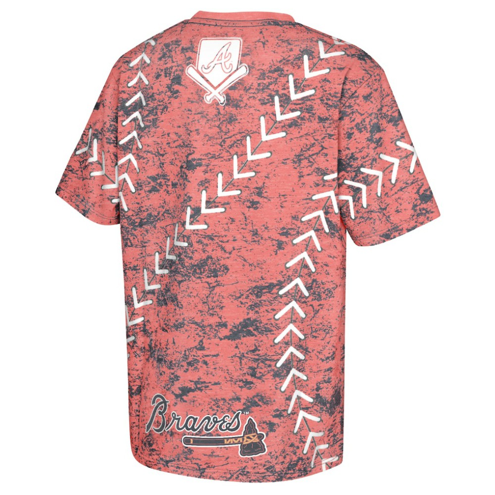 Atlanta Braves Youth Slide Score Bold T-Shirt discount