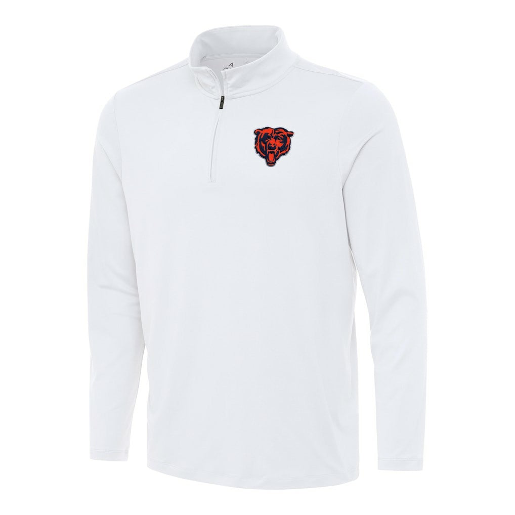 Chicago Bears Antigua Reprocess Quarter-Zip Top White - NFL
