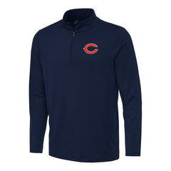 Chicago Bears Antigua Reprocess Quarter-Zip Top Navy - NFL