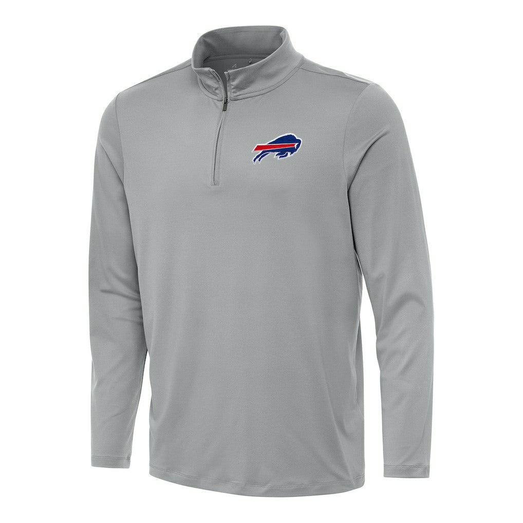 Buffalo Bills Antigua Reprocess Quarter-Zip Top Gray - NFL