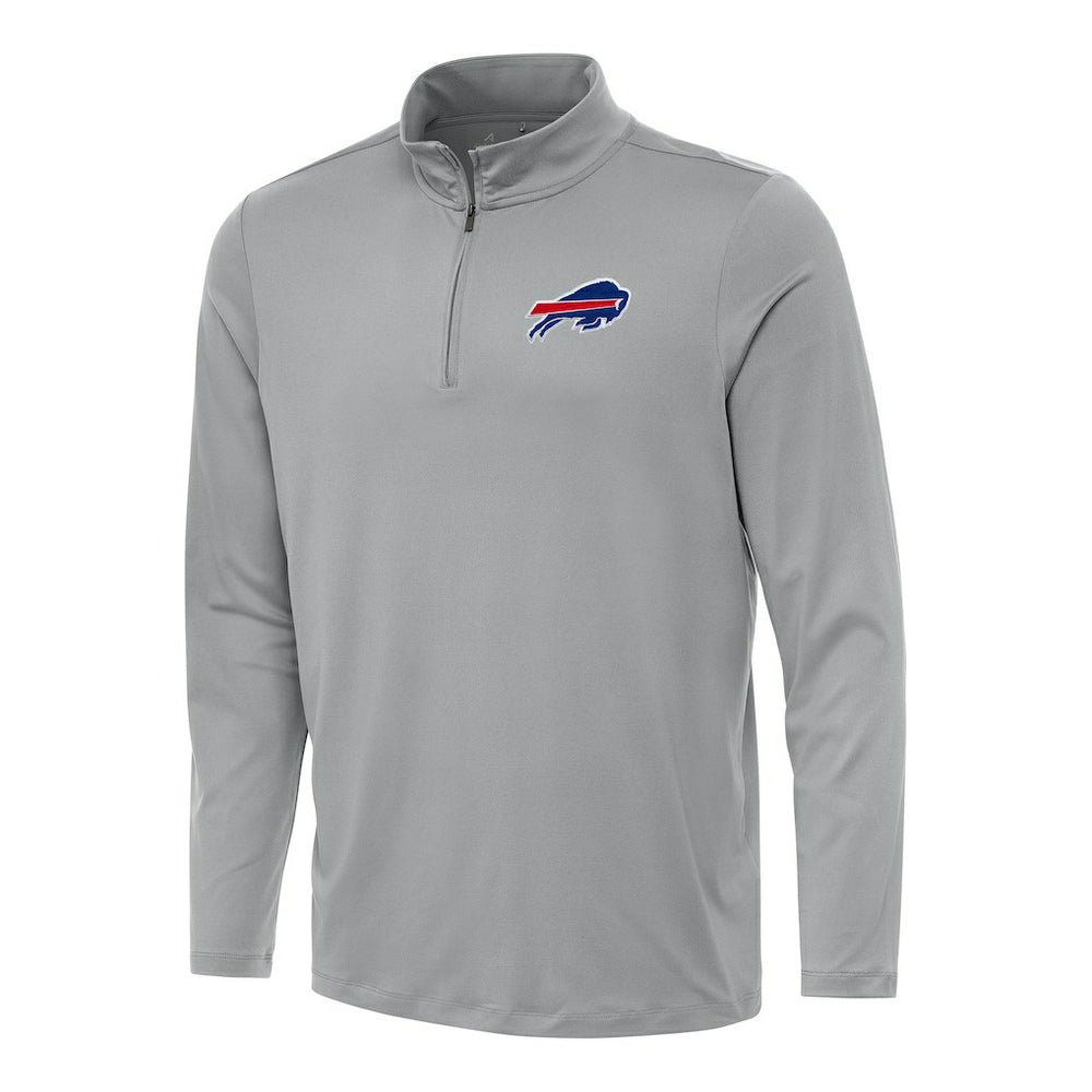 Buffalo Bills Antigua Reprocess Quarter-Zip Top Gray - NFL