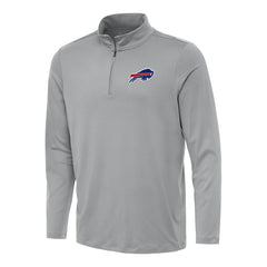 Buffalo Bills Antigua Reprocess Quarter-Zip Top Gray - NFL