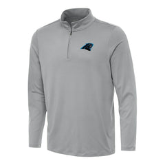 Carolina Panthers Antigua Reprocess Quarter-Zip Top Gray - NFL