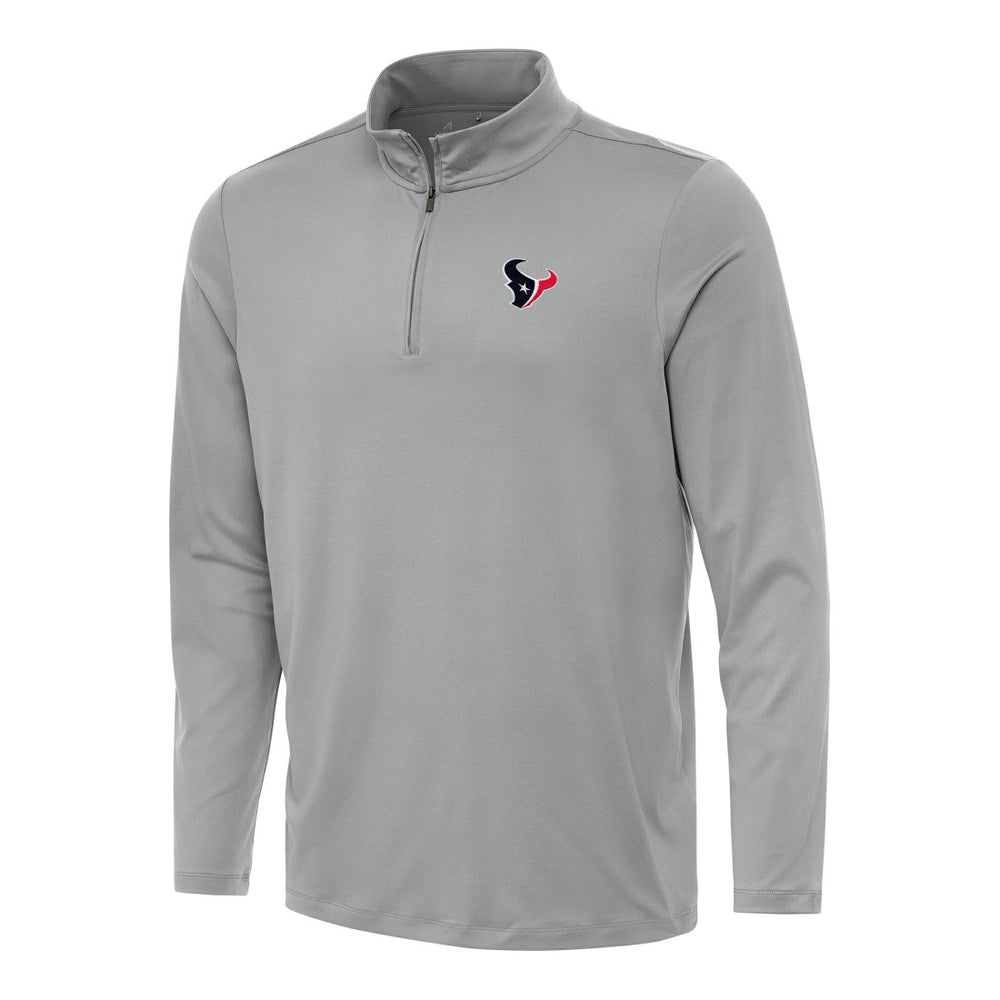 Houston Texans Antigua Reprocess Quarter-Zip Top Gray - NFL