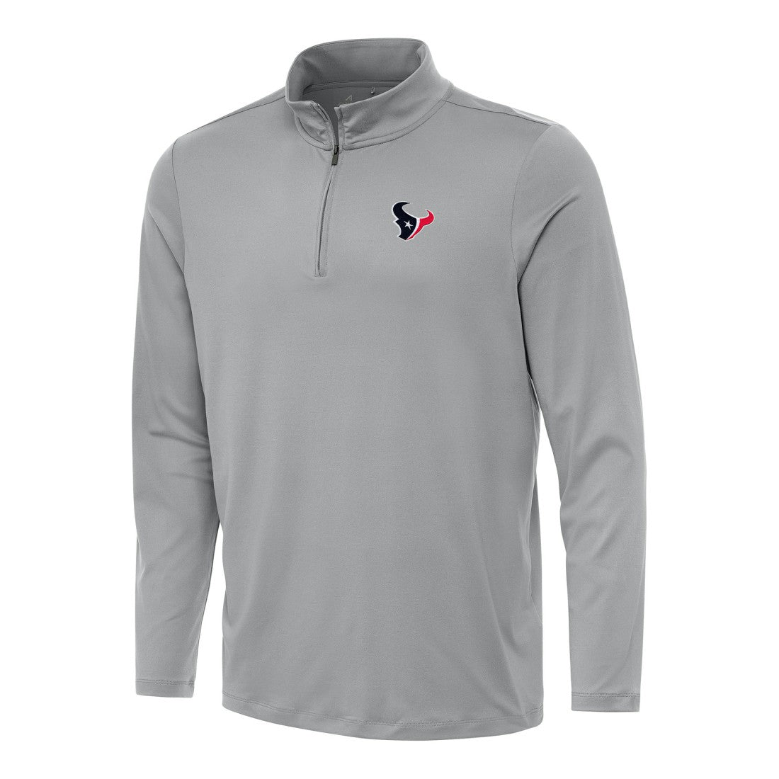 Houston Texans Antigua Reprocess Quarter-Zip Top Gray - NFL