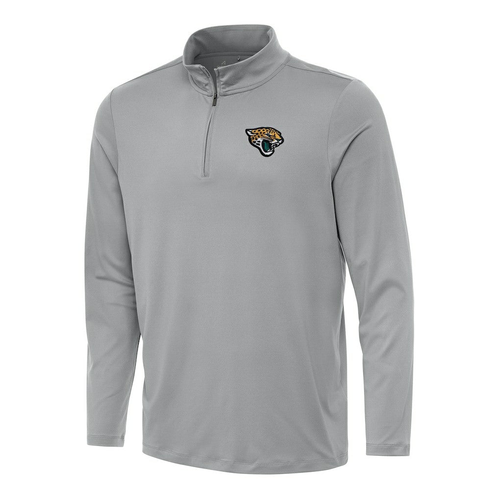 Jacksonville Jaguars Antigua Reprocess Quarter-Zip Top Gray - NFL