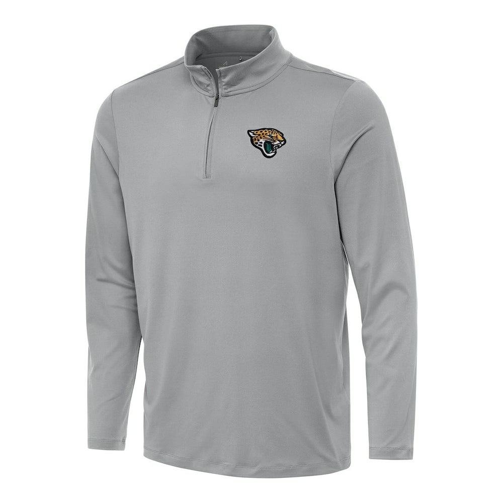 Jacksonville Jaguars Antigua Reprocess Quarter-Zip Top Gray - NFL