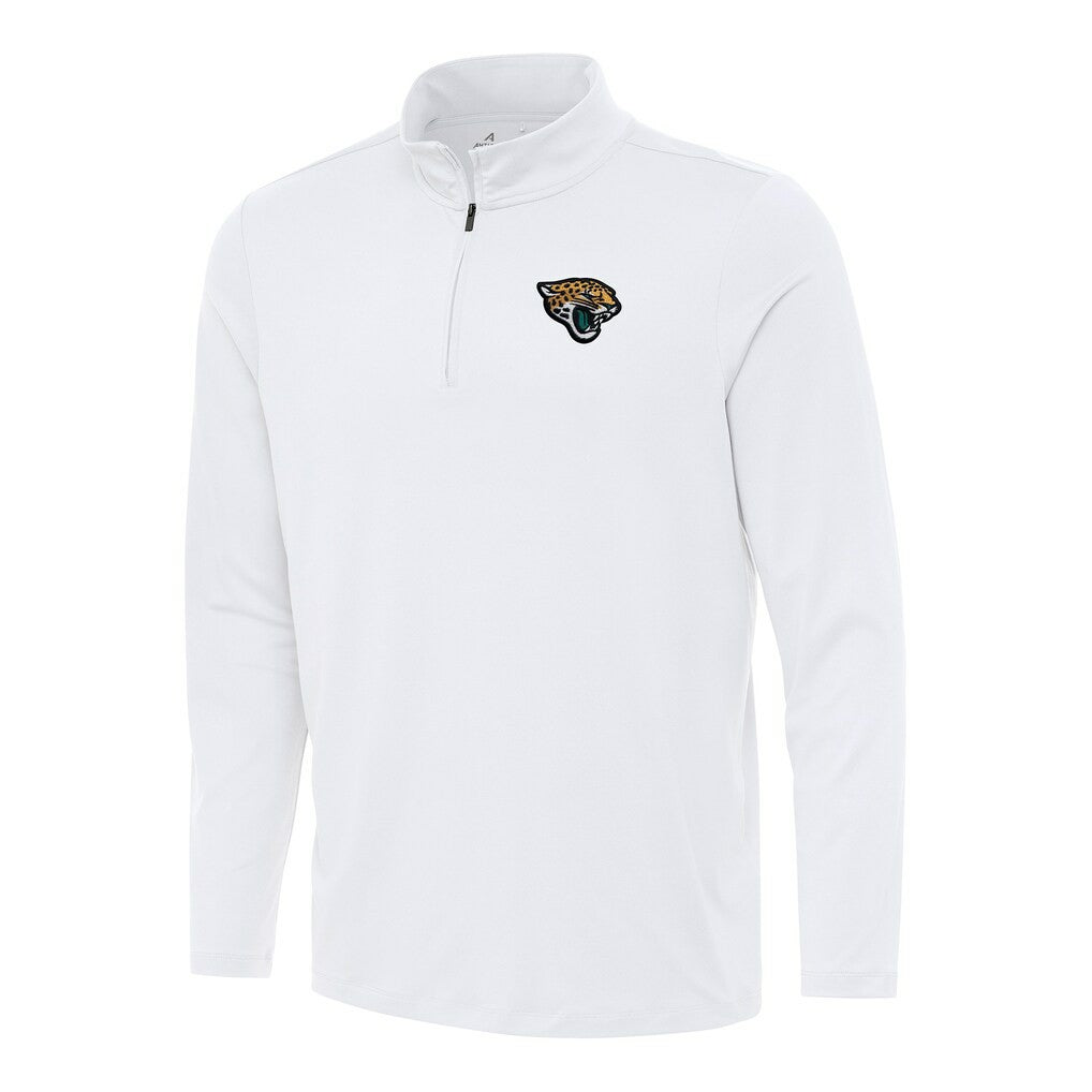 Jacksonville Jaguars Antigua Reprocess Quarter-Zip Top White - NFL