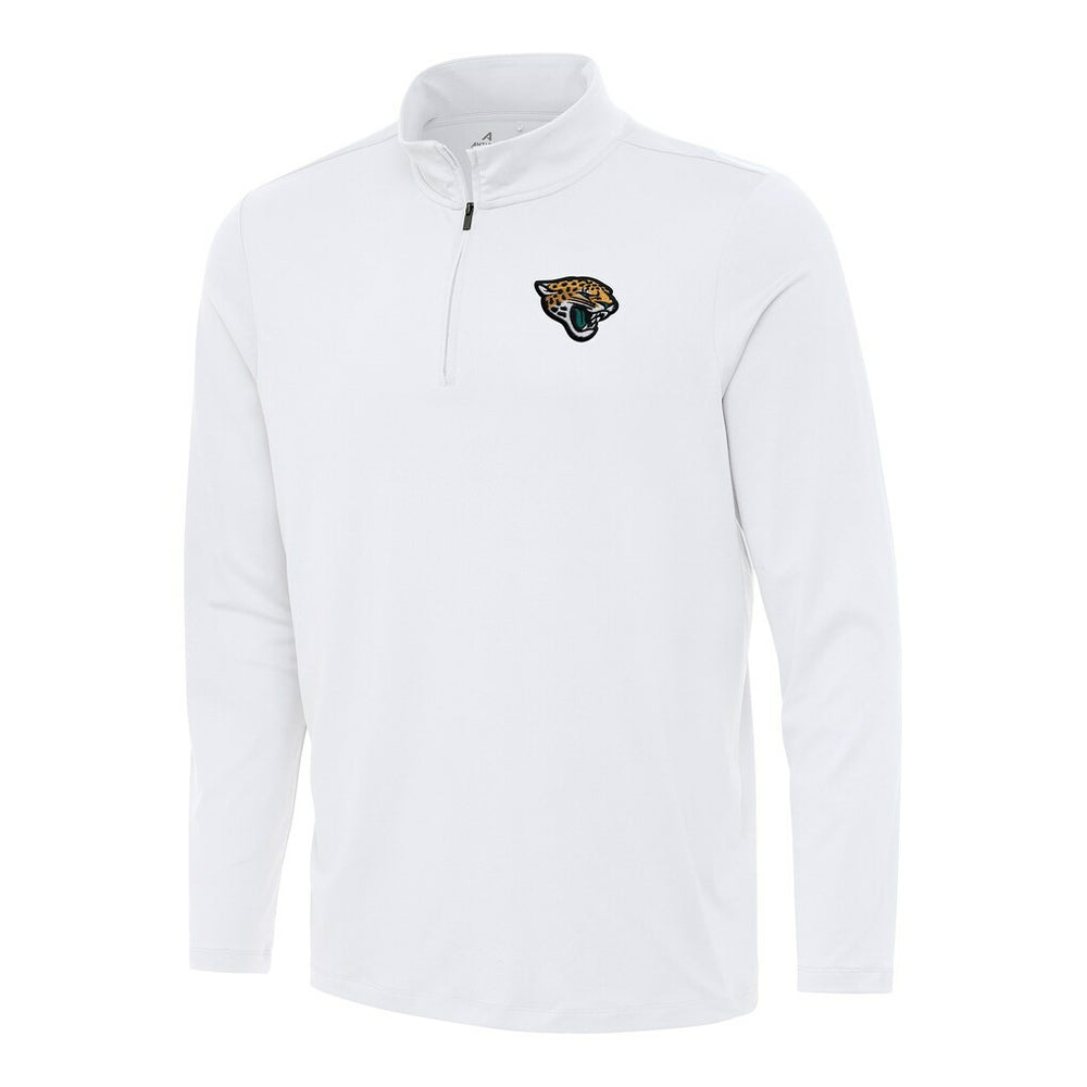 Jacksonville Jaguars Antigua Reprocess Quarter-Zip Top White - NFL