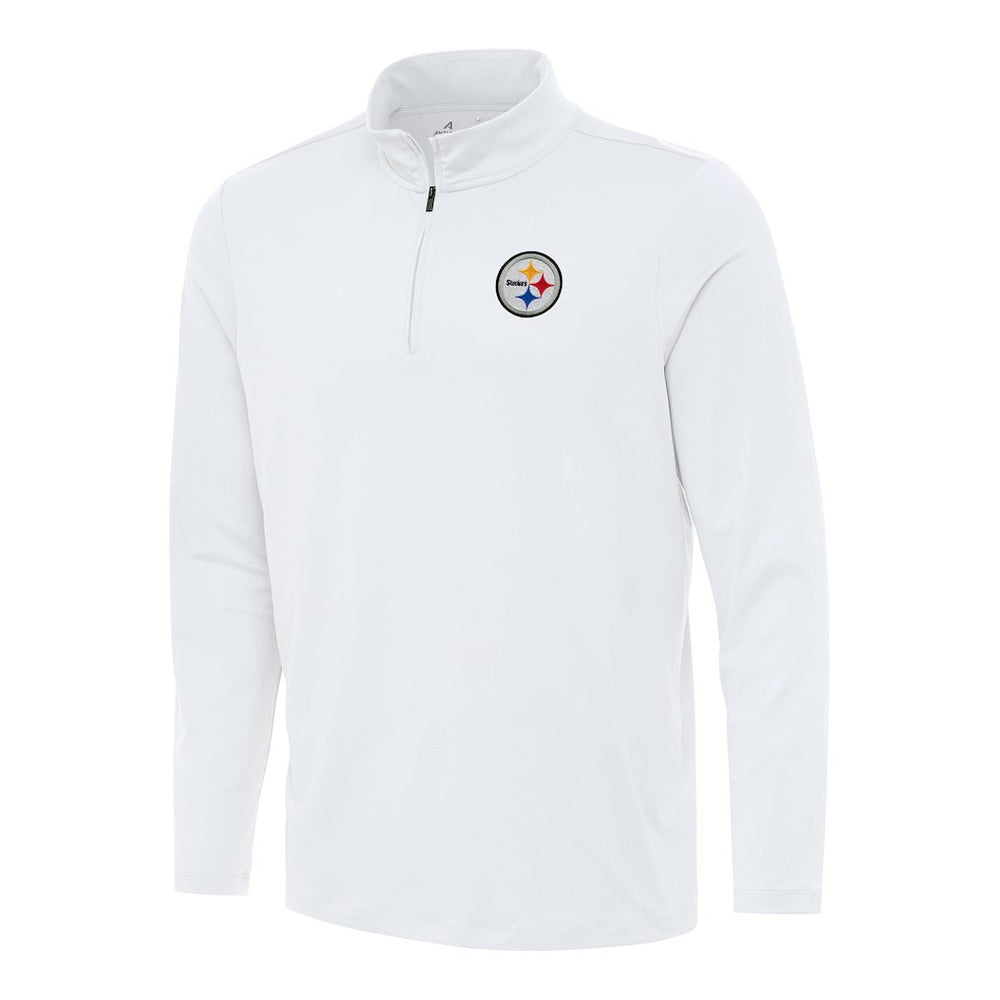 Pittsburgh Steelers Antigua Reprocess Quarter-Zip Top White - NFL