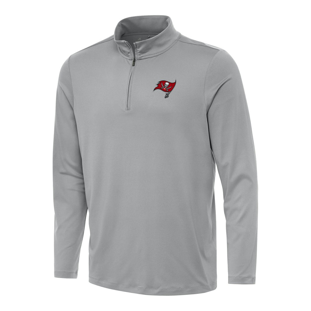 Tampa Bay Buccaneers Antigua Reprocess Quarter-Zip Top Gray - NFL