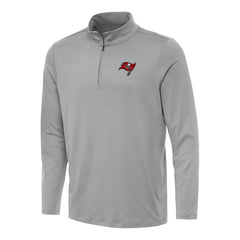 Tampa Bay Buccaneers Antigua Reprocess Quarter-Zip Top Gray - NFL