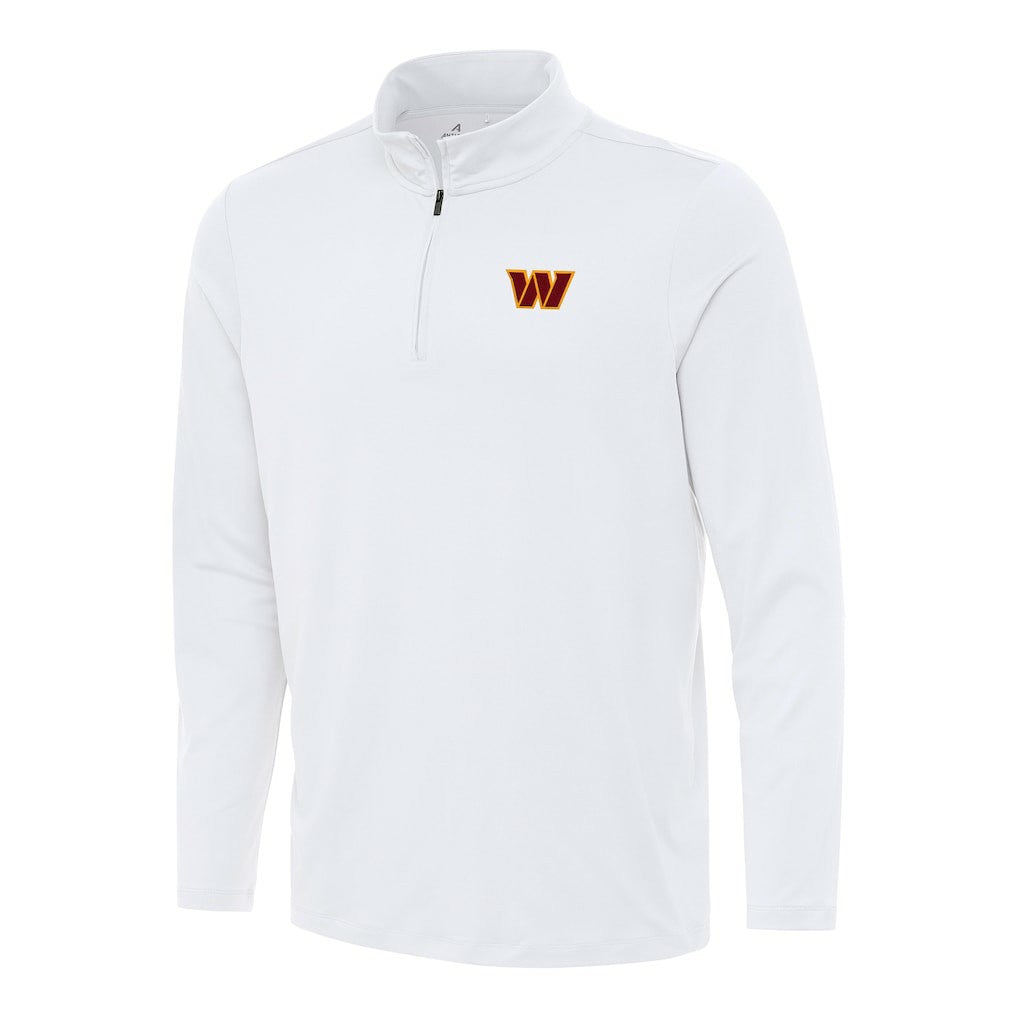 Washington Commanders Antigua Reprocess Quarter-Zip Top White - NFL