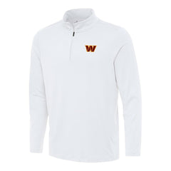 Washington Commanders Antigua Reprocess Quarter-Zip Top White - NFL