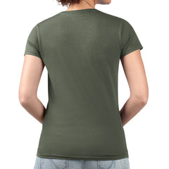 NBA - Boston Celtics G-III 4Her by Carl Banks Women's Super-Slim Fit Lightweight Flowers Team Logo Graphic V-Neck T-Shirt - Olive