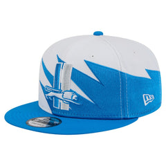 Detroit Lions New Era Throwback Jagged 9FiFTY Snapback Hat Blue - NFL