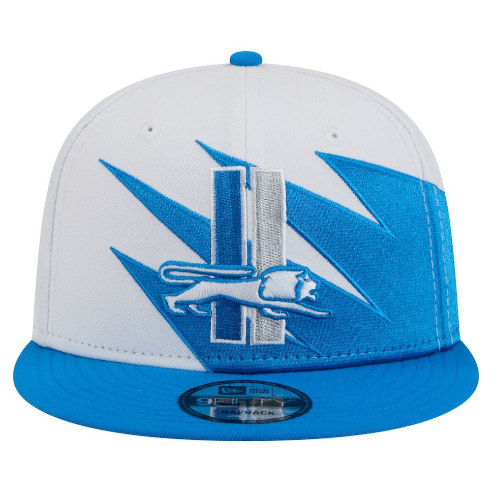 Detroit Lions New Era Throwback Jagged 9FiFTY Snapback Hat Blue - NFL