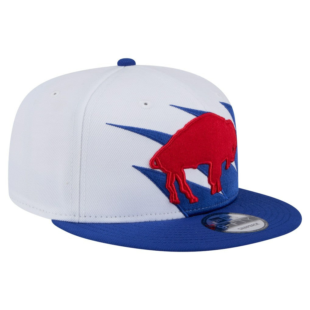 Buffalo Bills New Era Throwback Jagged 9FiFTY Snapback Hat Royal - NFL