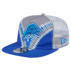 Detroit Lions New Era Throwback Dye Golfer Snapback Hat Gray/Blue - NFL