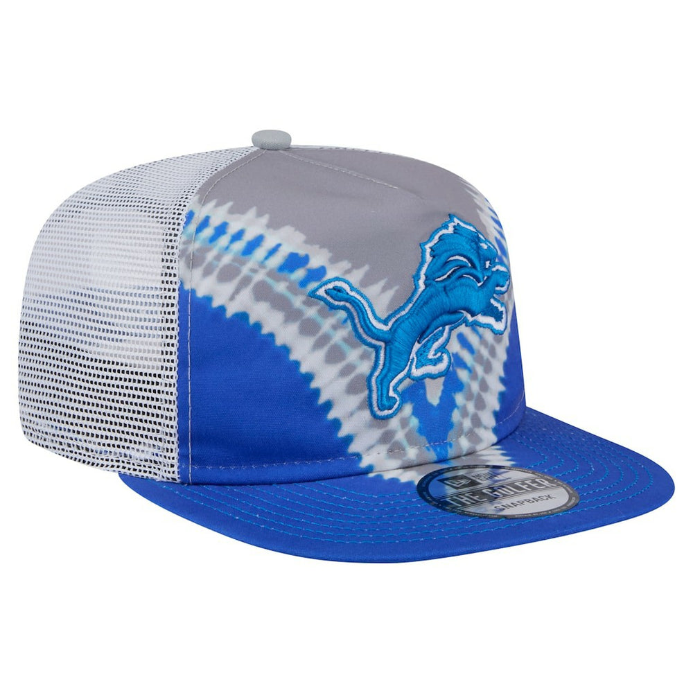 Detroit Lions New Era Throwback Dye Golfer Snapback Hat Gray/Blue - NFL
